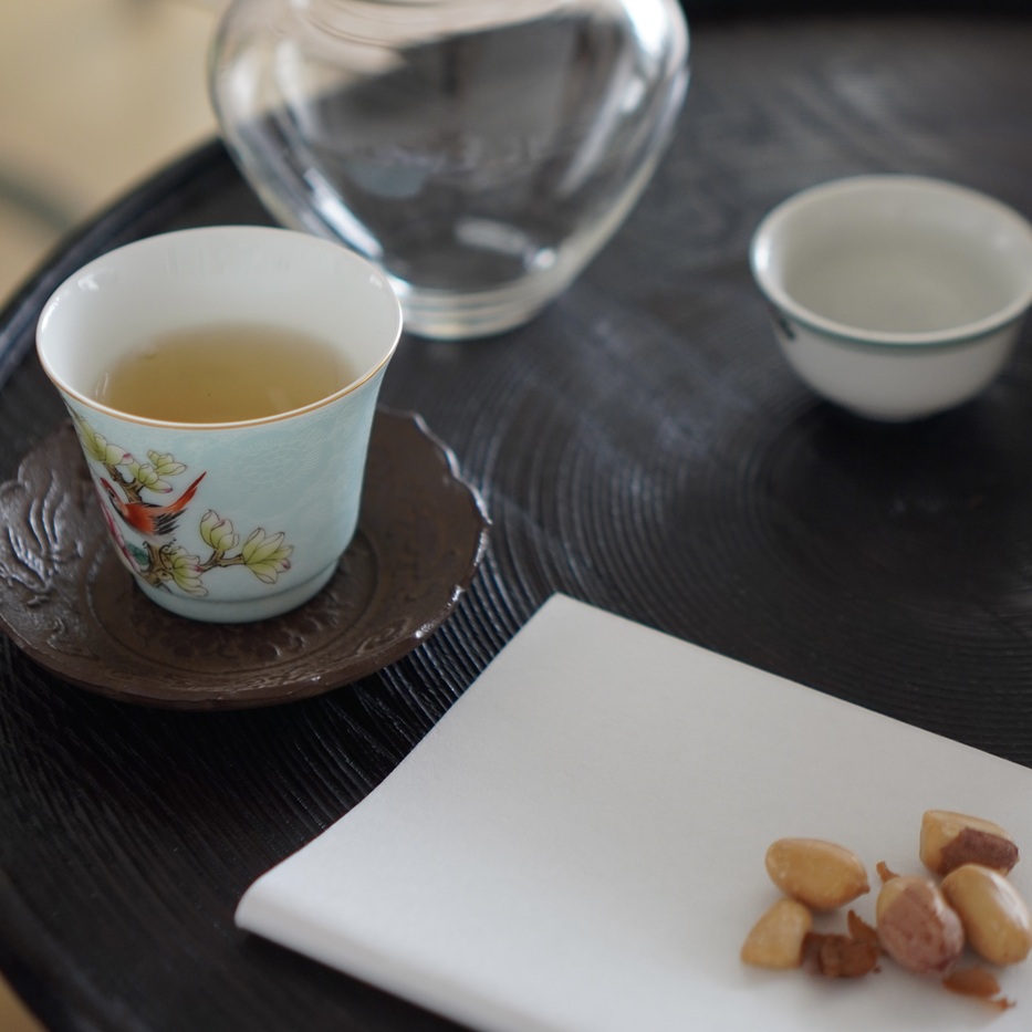 中国茶の茶器セット（景徳鎮の蓋碗・茶海・茶杯）